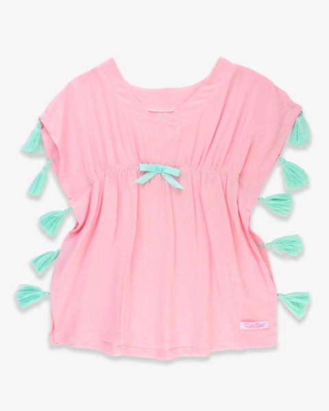Pink Tassel Kaftan Cover-Up - 0-12m