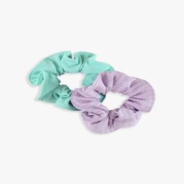 2-Pack Black & Rainforest Scrunchies