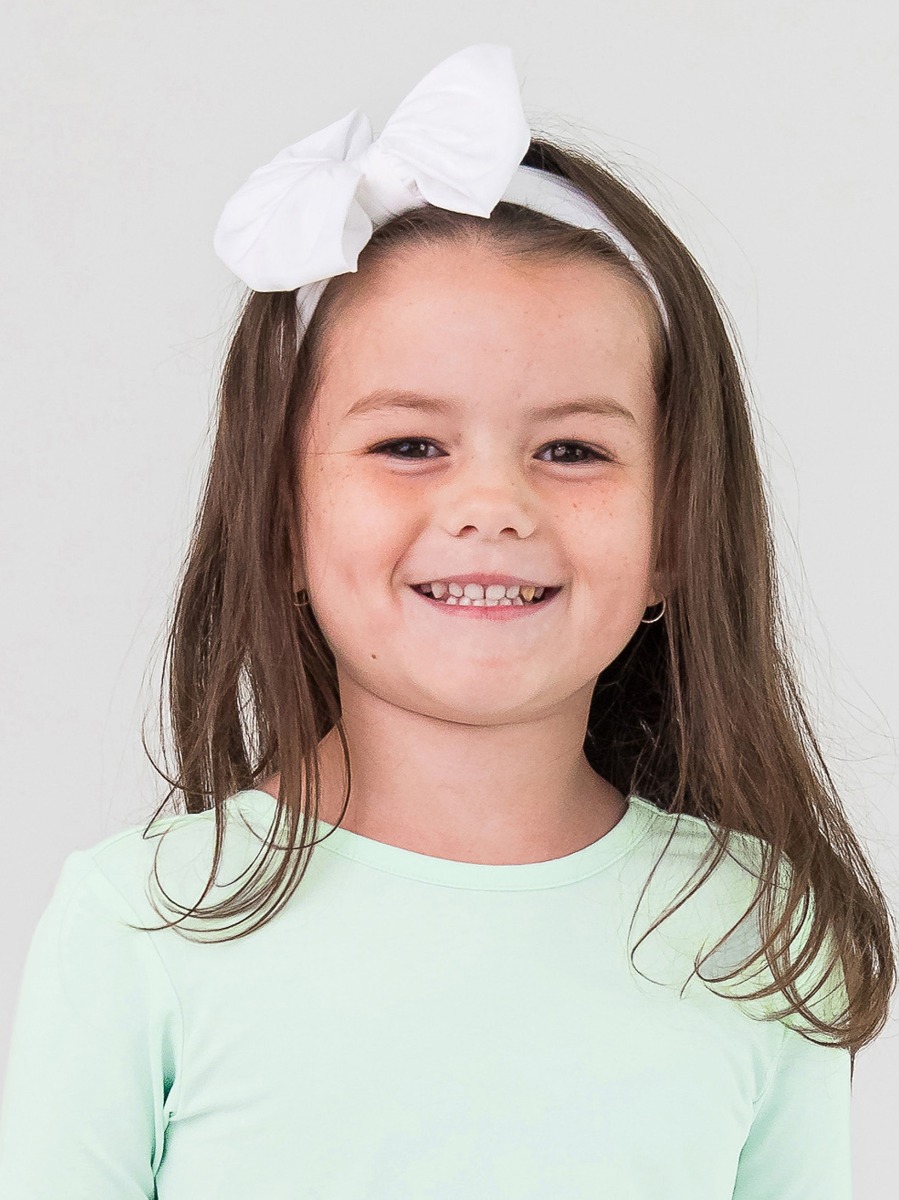 White Big Bow Headband