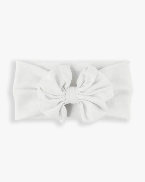 White Big Bow Headband