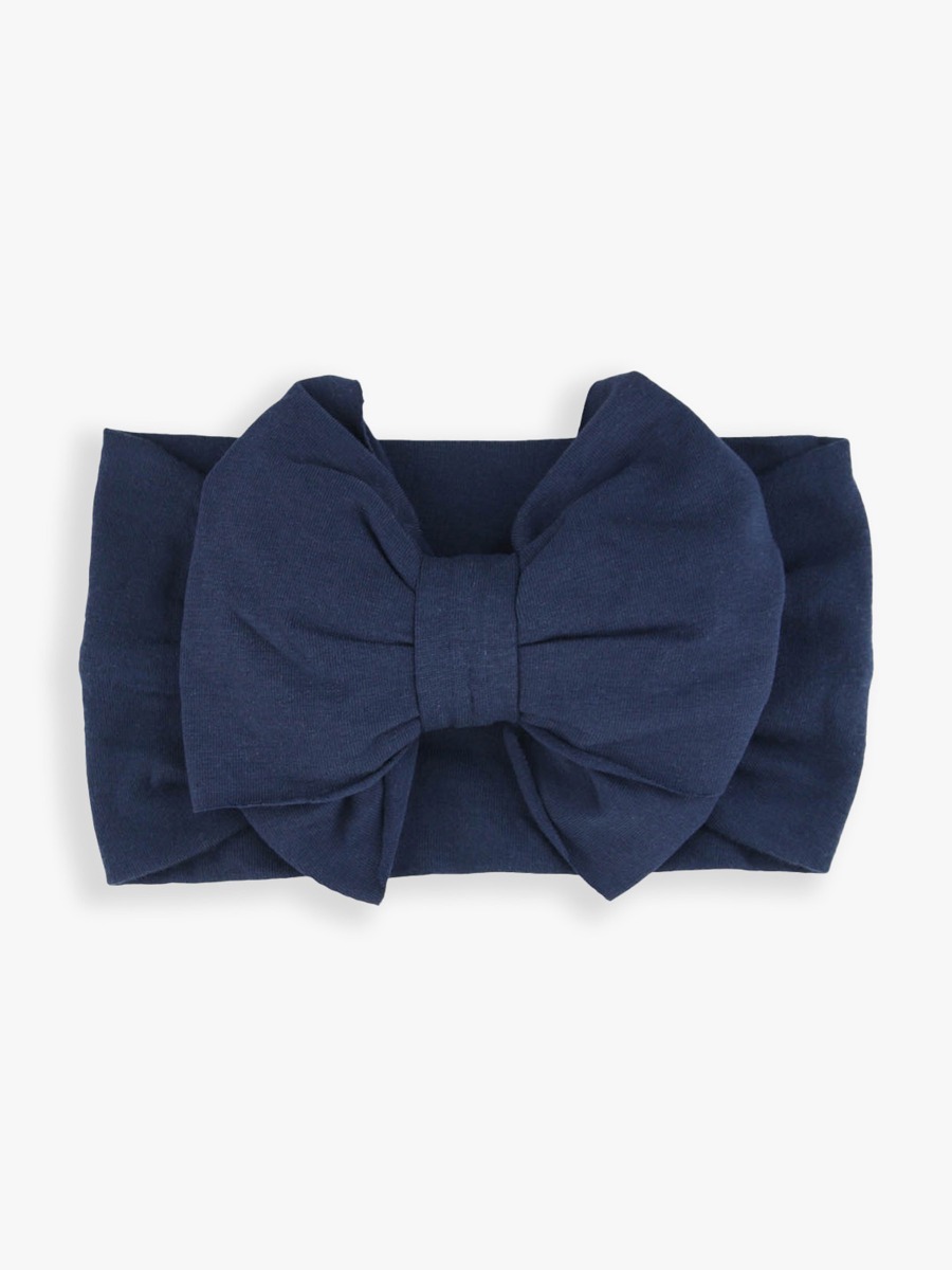 Dark Navy Big Bow Headband - One Size