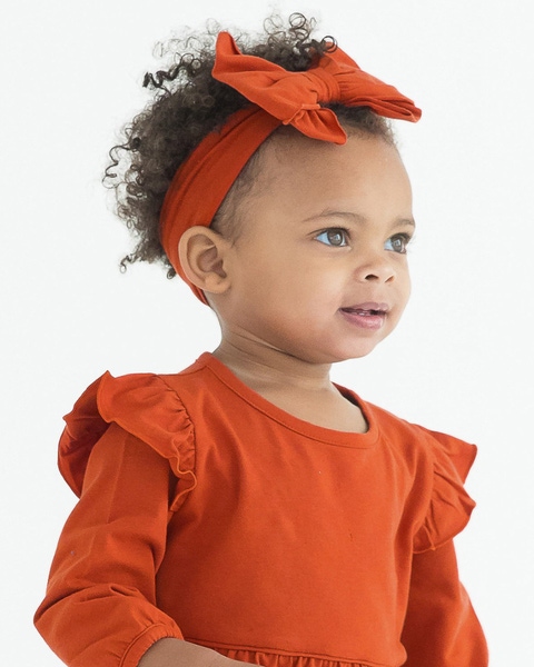 Rust Big Bow Headband