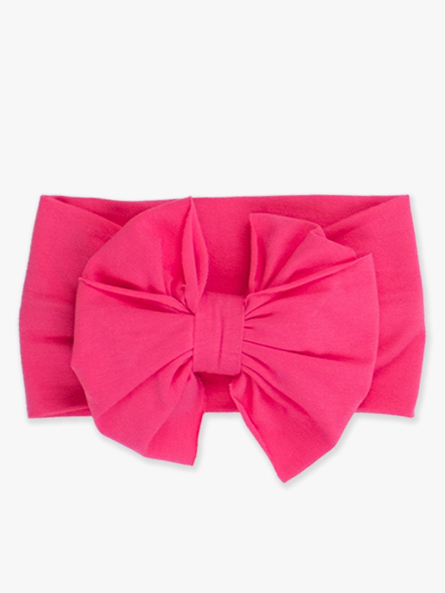 Hot Pink Big Bow Headband - One Size