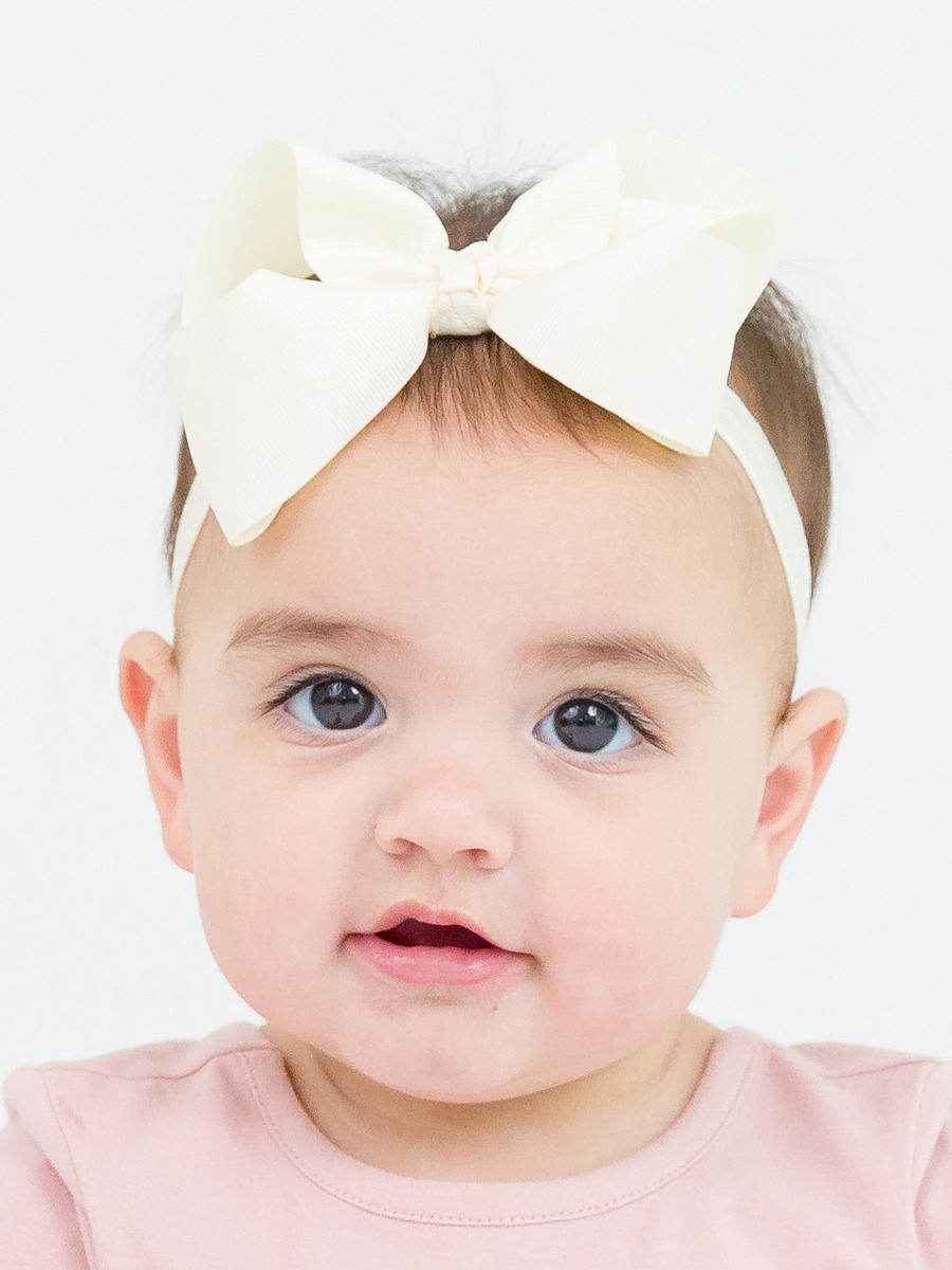 Ivory Bow Headband