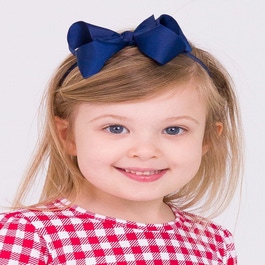 Dark Navy Bow Headband