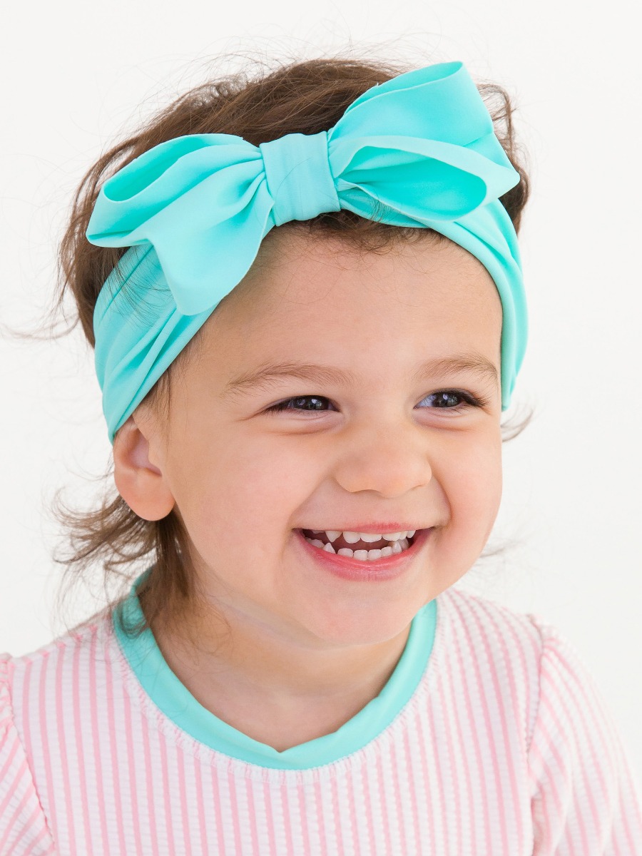 Island Blue Swim Bow Headband