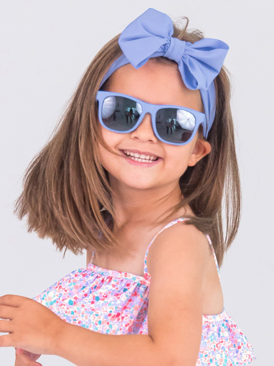 Periwinkle Blue Swim Bow Headband