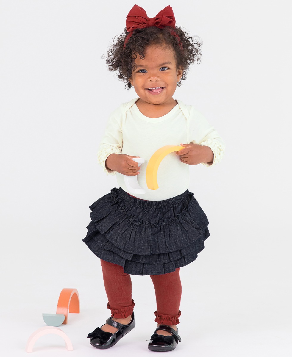 Rosewood Footless Ruffled Tights