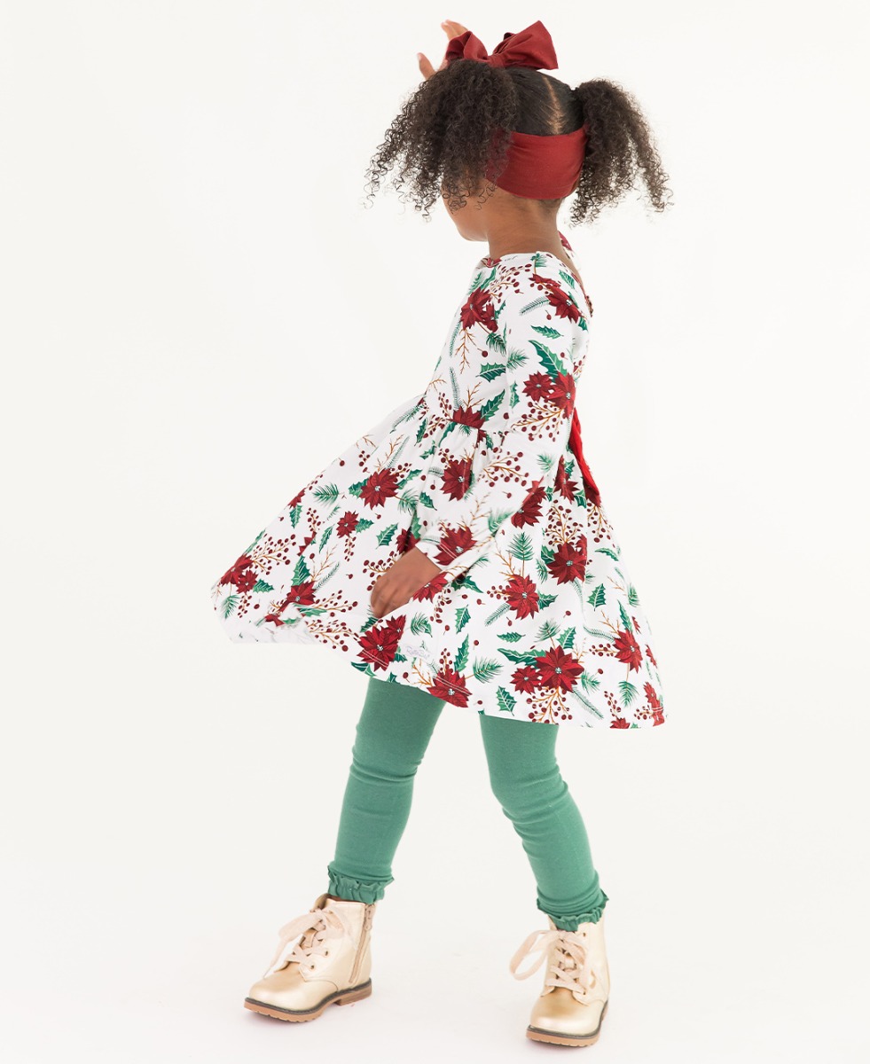 Spruce Footless Ruffled Tights