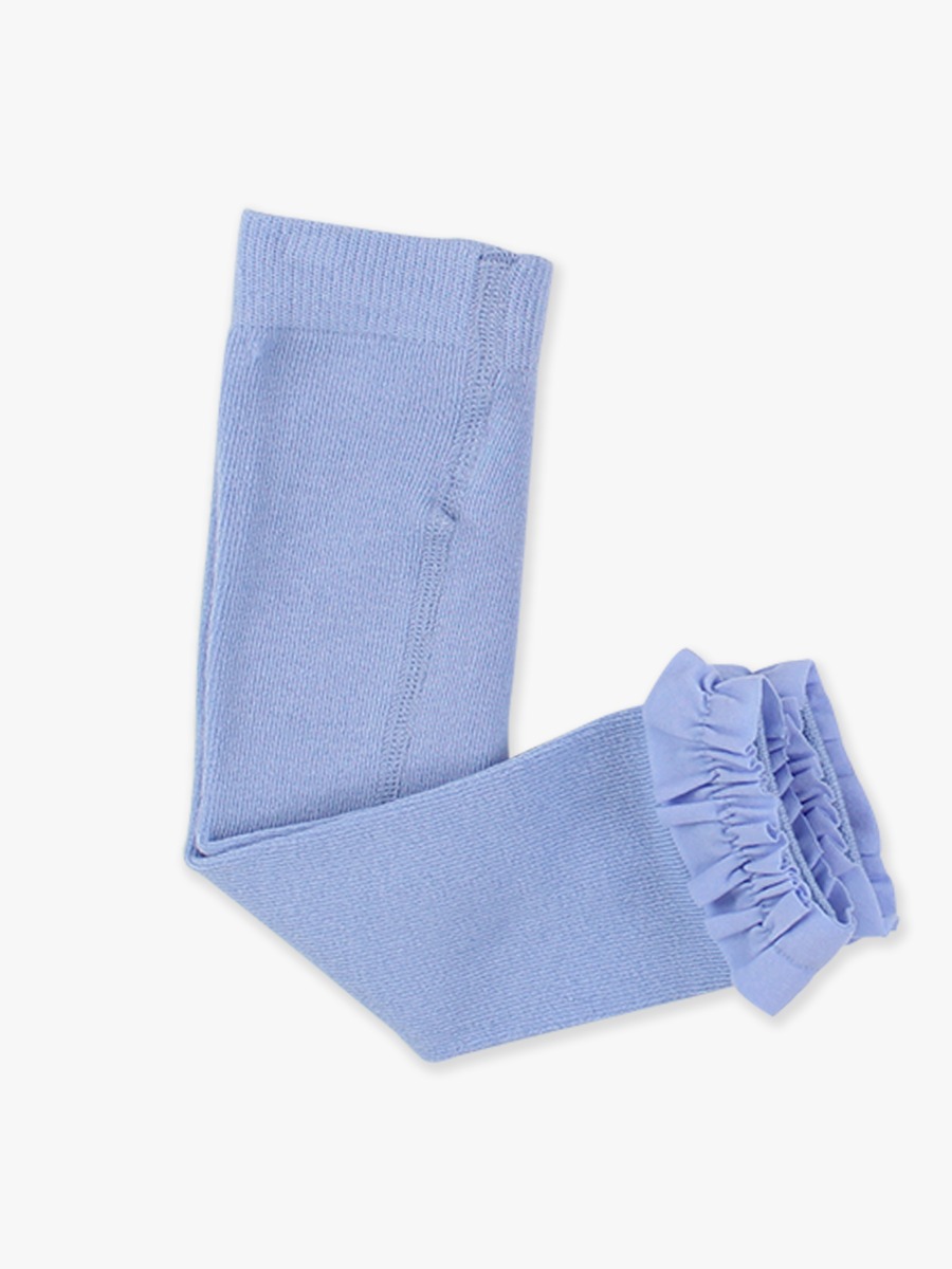 Periwinkle Blue Footless Ruffle Tights