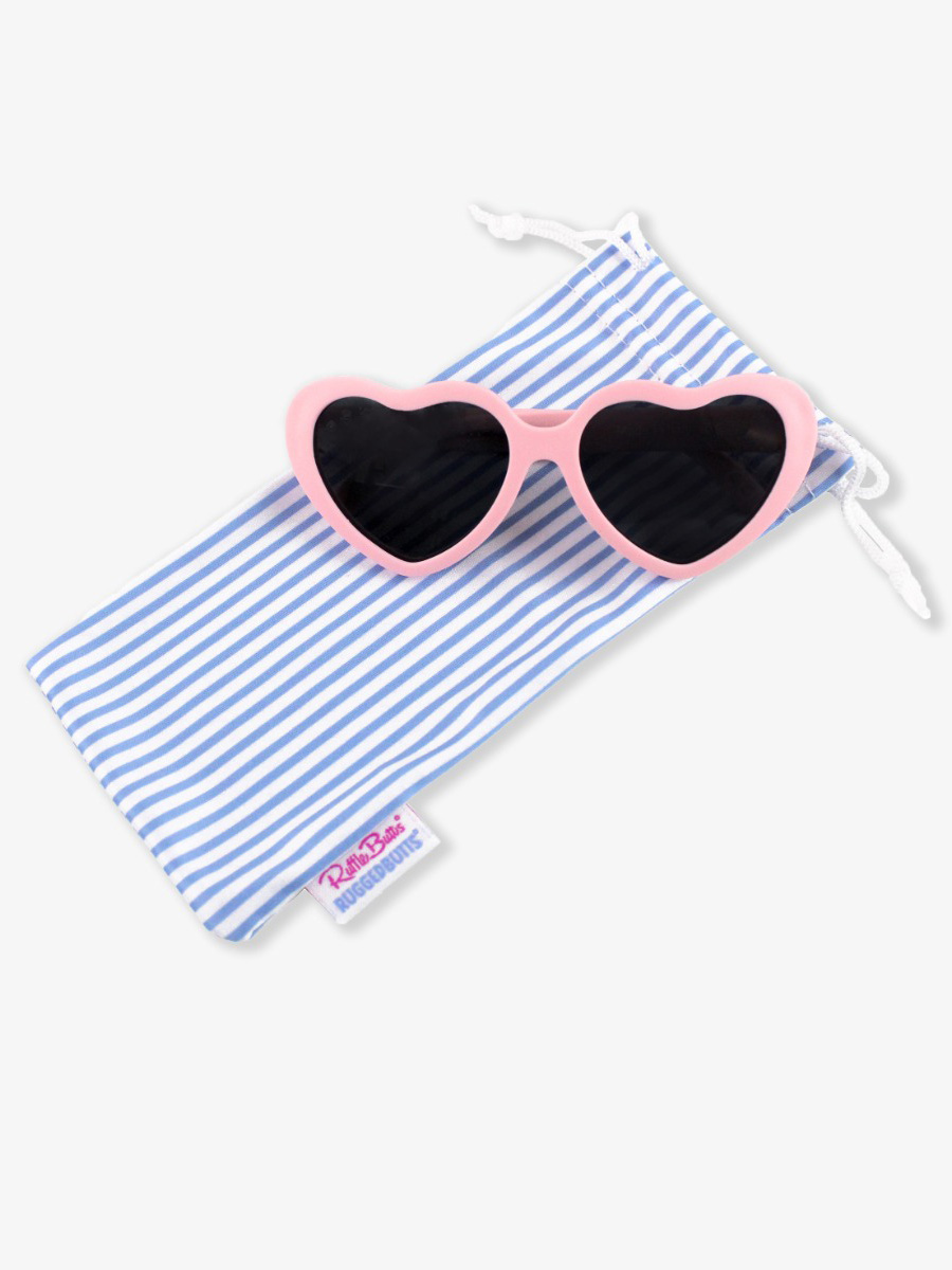 Pink RuffleButts x Roshambo Heart Sunglasses
