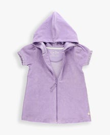 Terry Full-Zip Cover Up