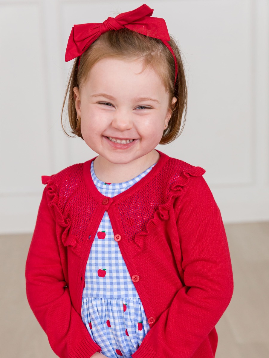 Red Skinny Big Bow Headband