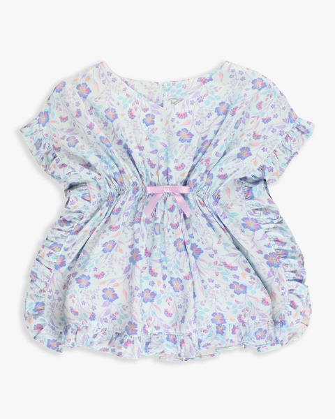Fairytale Garden Ruffle Trim Cover-Up