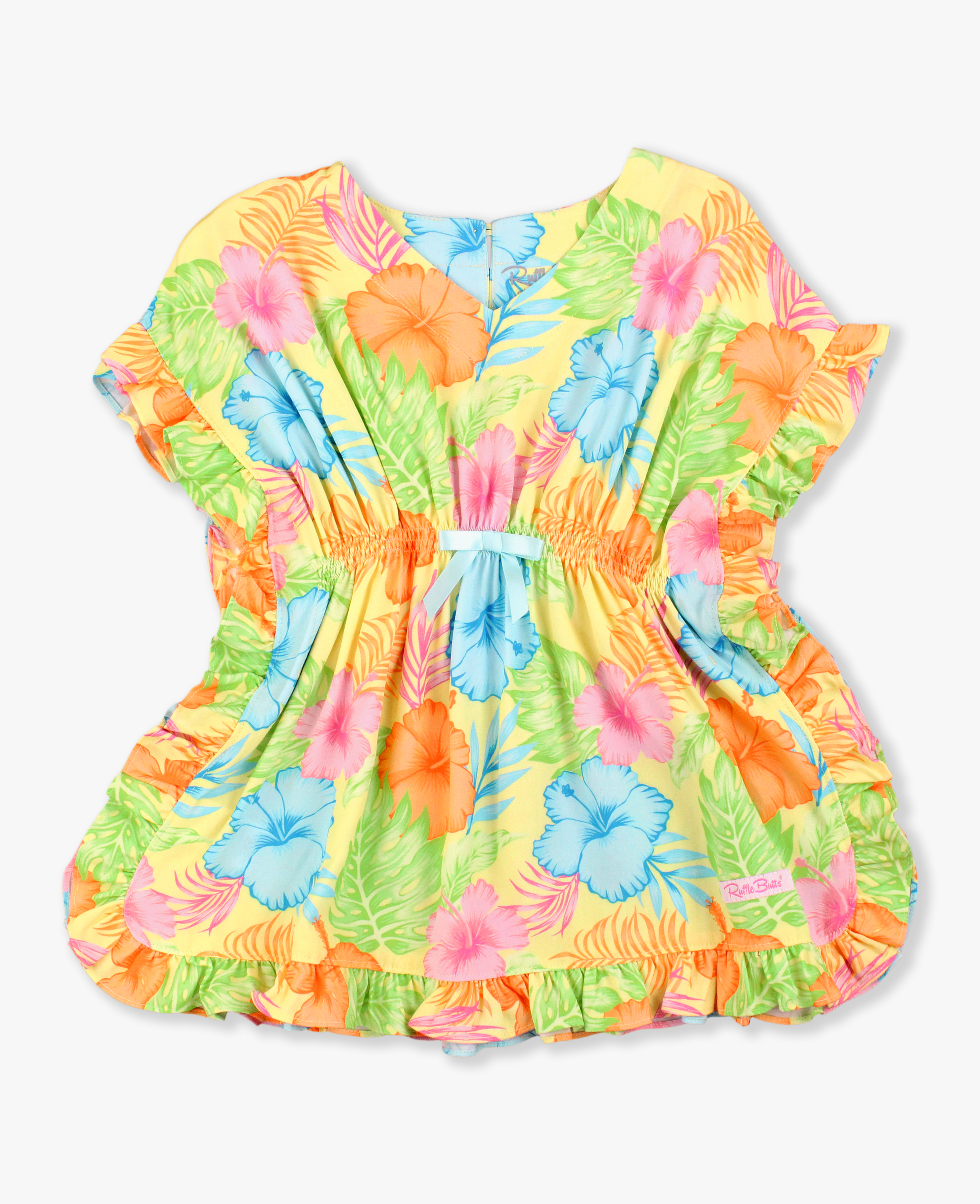Happy Hula Ruffle Trim Cover-Up