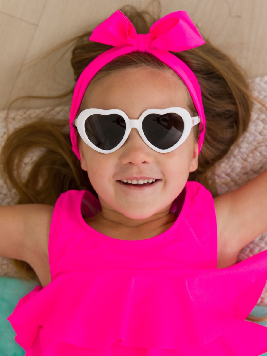 White Heart Shaped Sunglasses