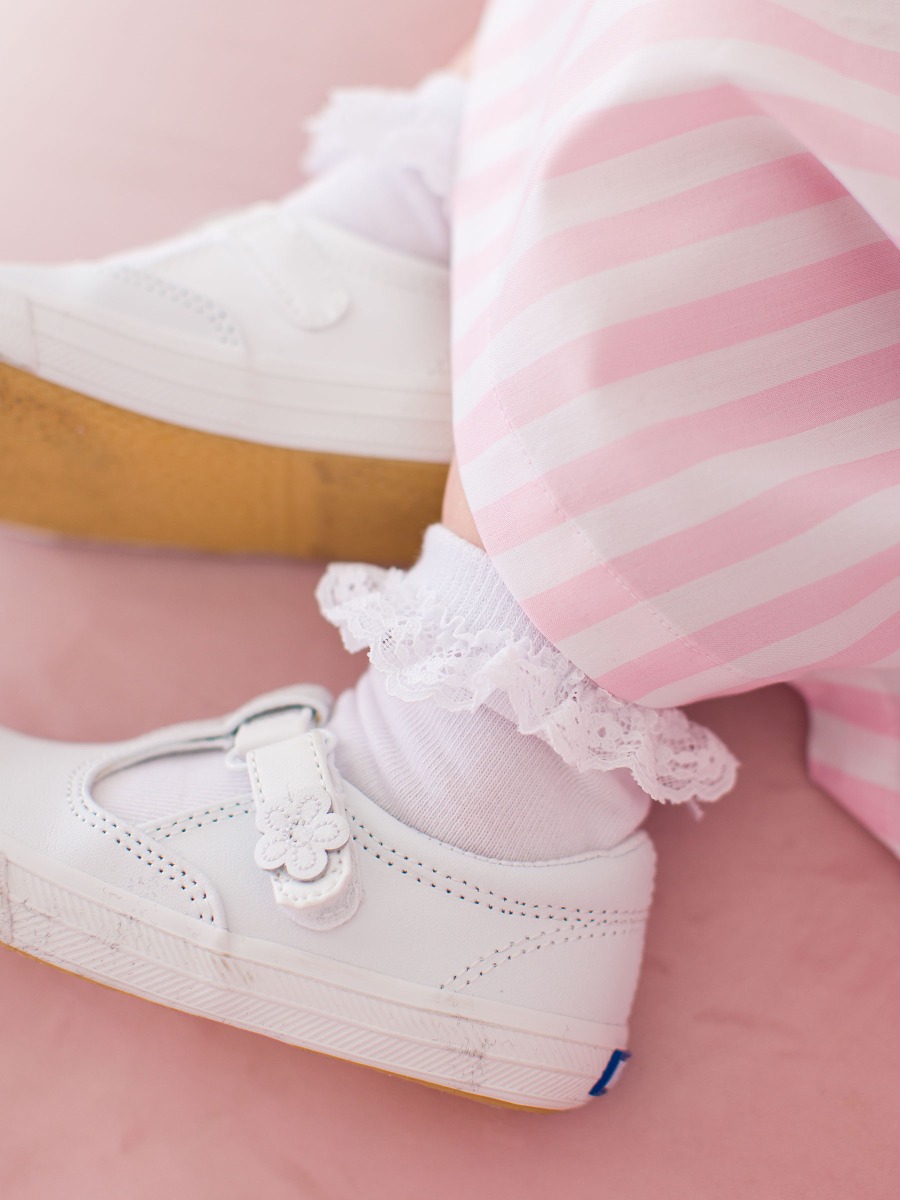 White 3-Pack Ruffle Ankle Socks