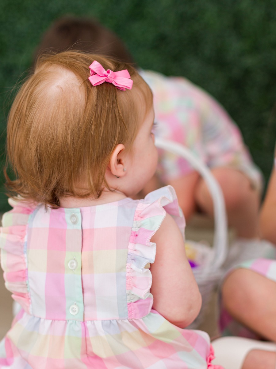 Bubblegum Pink Small Bow Clip Set