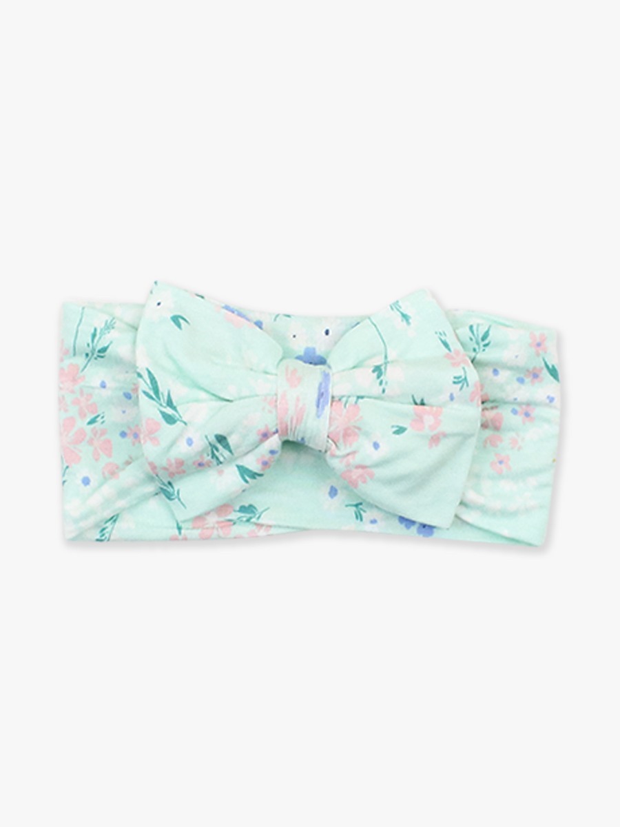 Mint Meadow Viscose Big Bow Headband