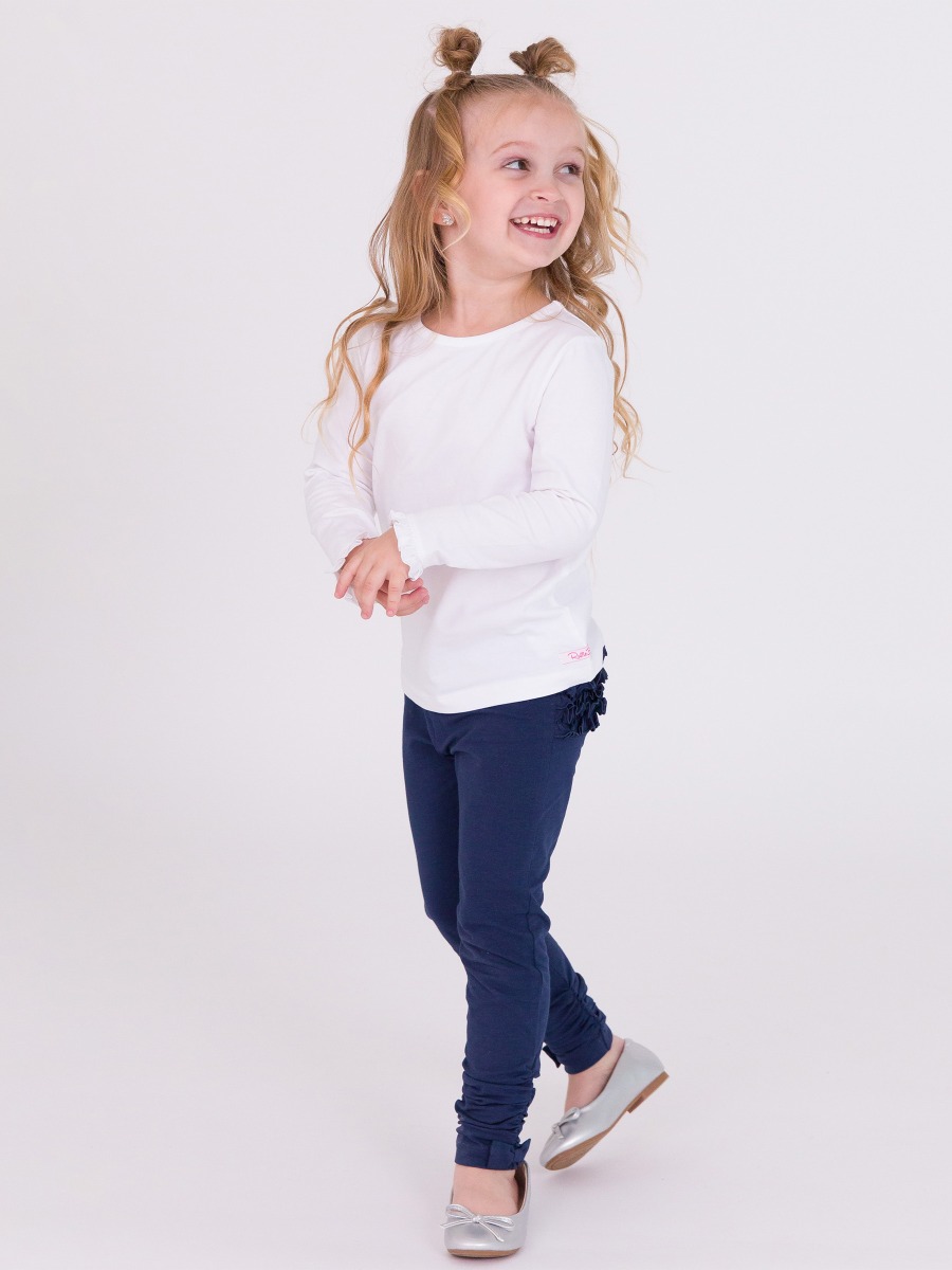 Dark Navy Ruched Bow Leggings
