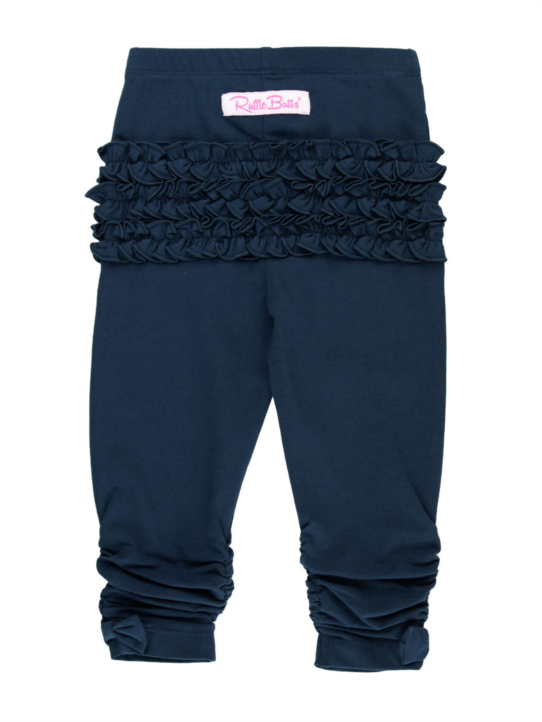 Dark Navy Ruched Bow Leggings