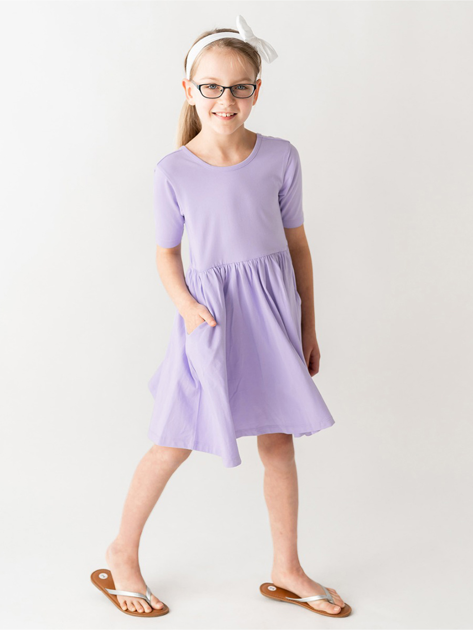 twirl mini dress purple Ashley Lauren 4923 74-1183 / Lilac / 8