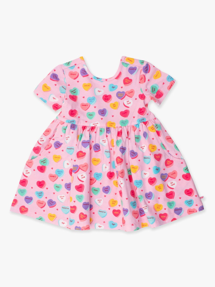 Be My Valentine Knit Short Sleeve Twirl Dress