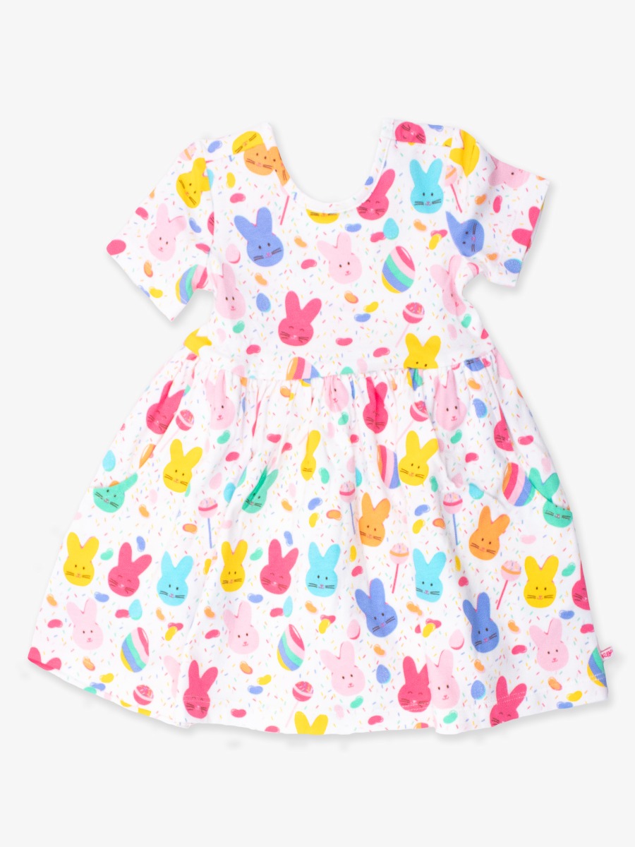 Sugar Rush Knit Short Sleeve Twirl Dress