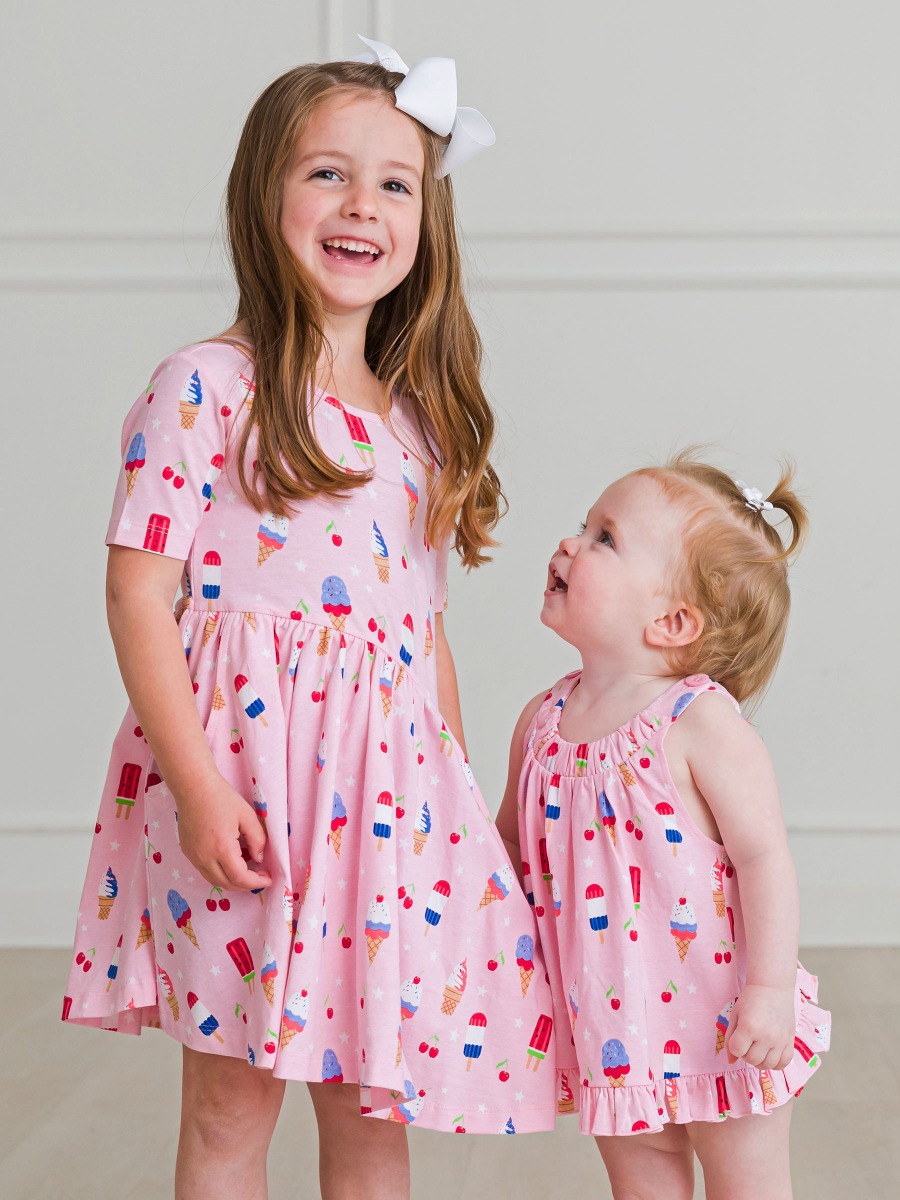Sweet Freedom Knit Short Sleeve Twirl Dress