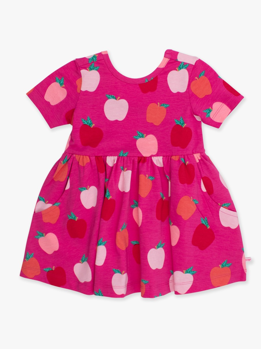 Apple of My Eye Knit Short Sleeve Twirl Dress