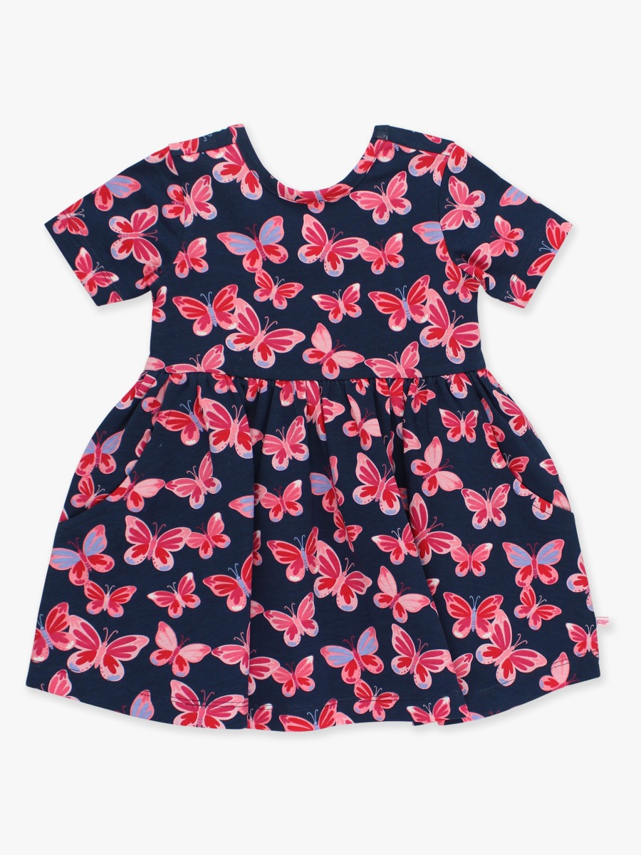 Butterfly Bliss Knit Short Sleeve Twirl Dress