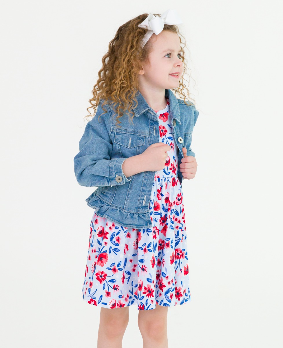 Light Wash Girls Denim Jacket