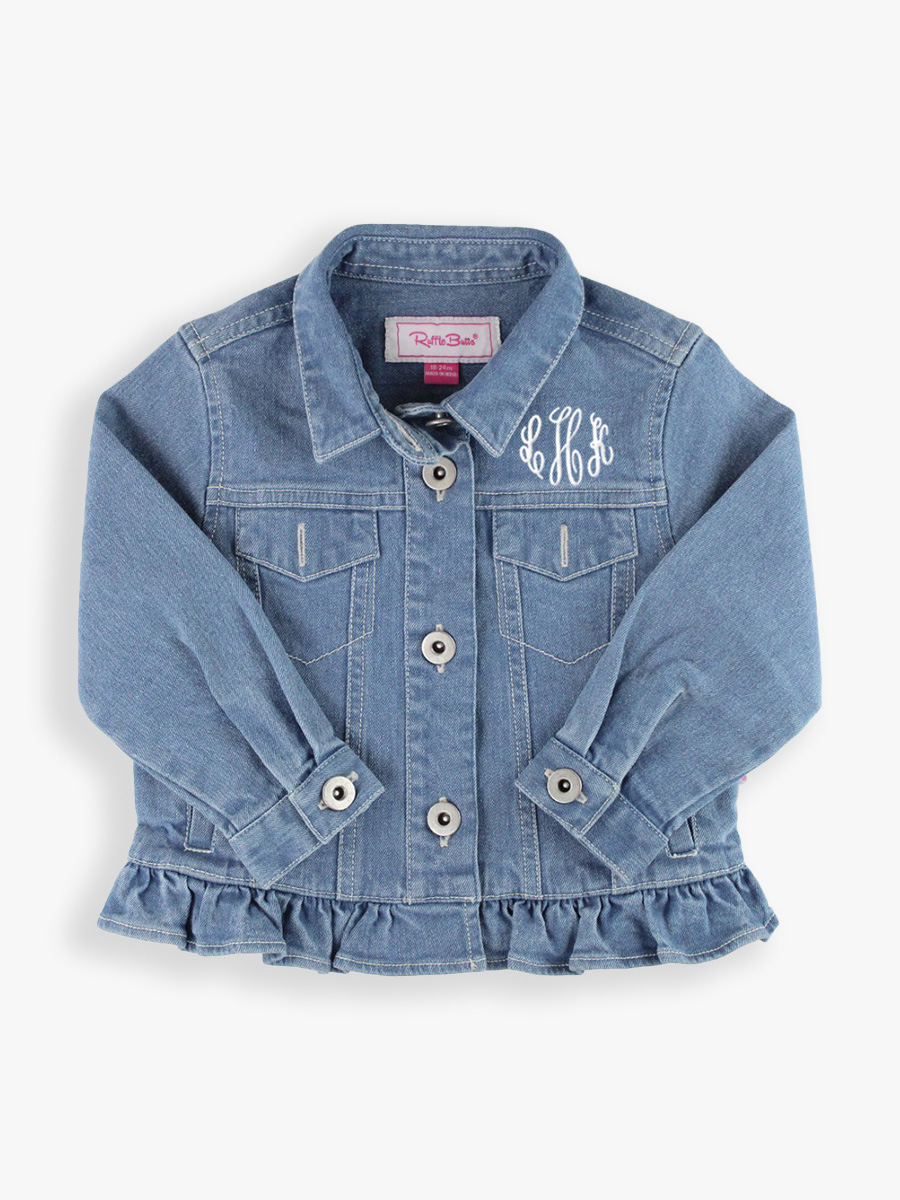 Girls Denim Jacket | RuffleButts & RuggedButts