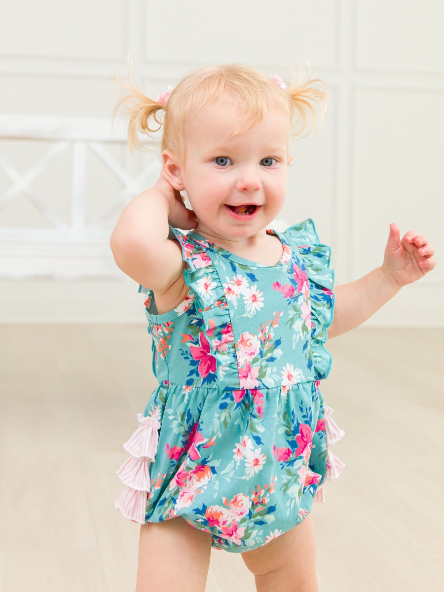 Fancy Me Floral Tank Waterfall Knit Romper