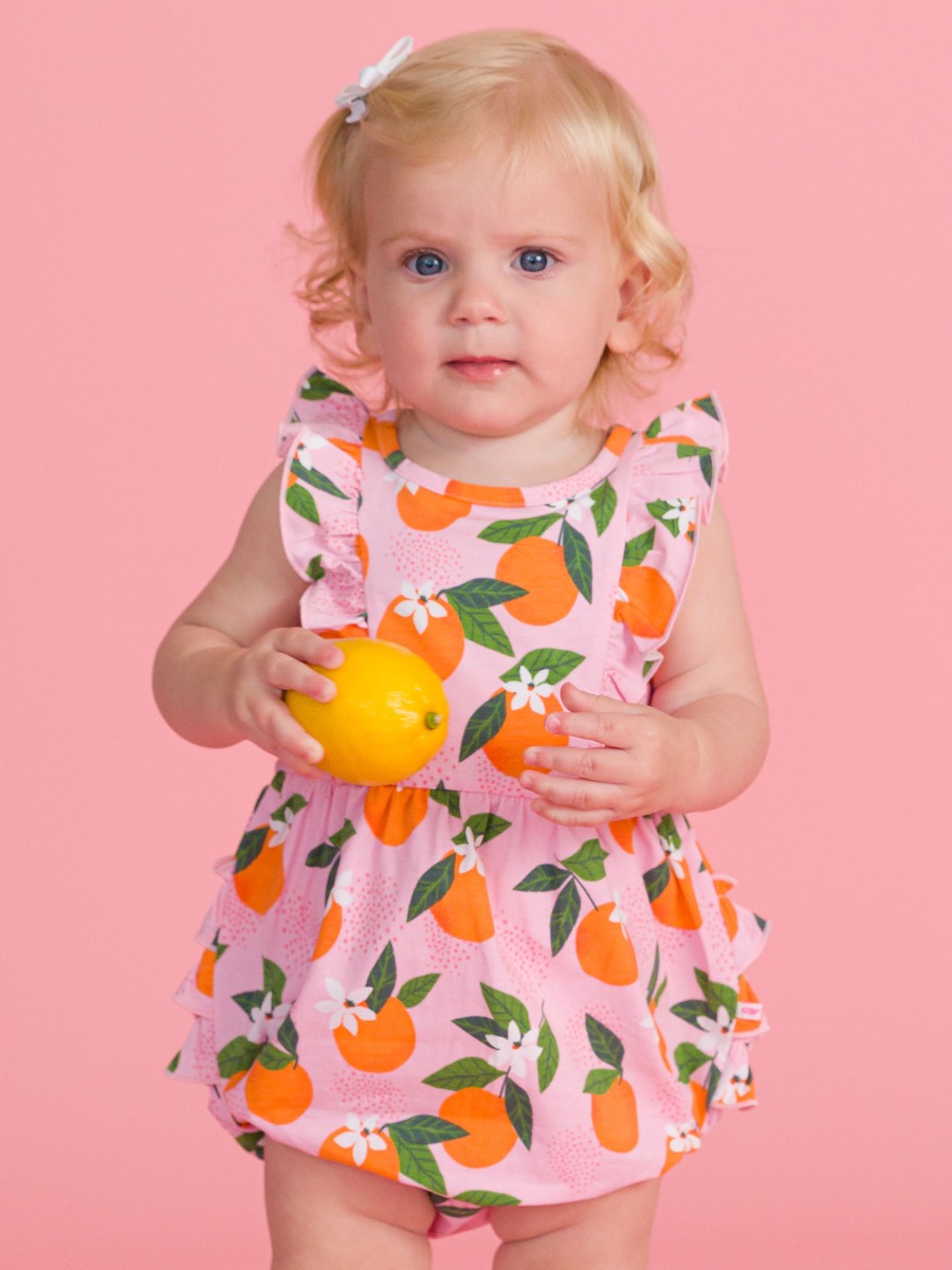 Orange You The Sweetest Tank Waterfall Knit Romper