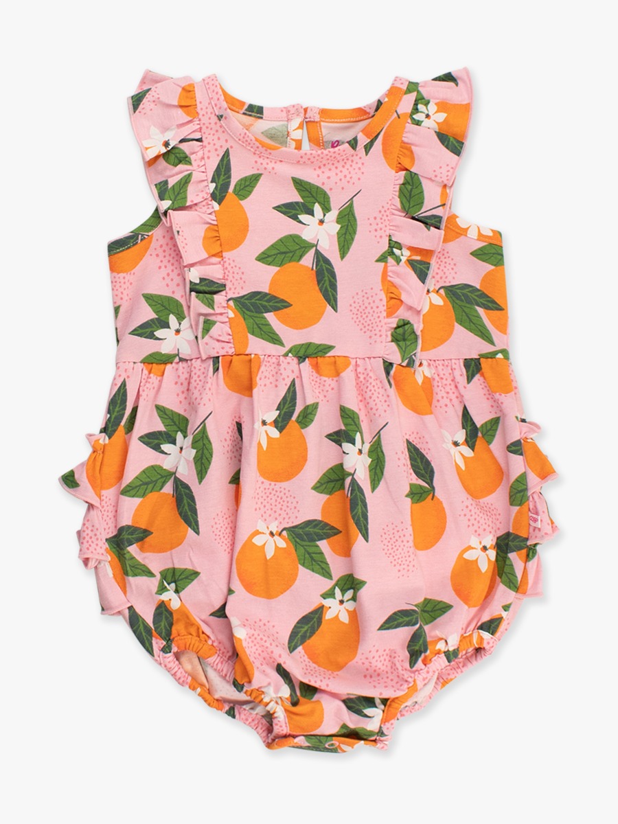 Orange You The Sweetest Tank Waterfall Knit Romper