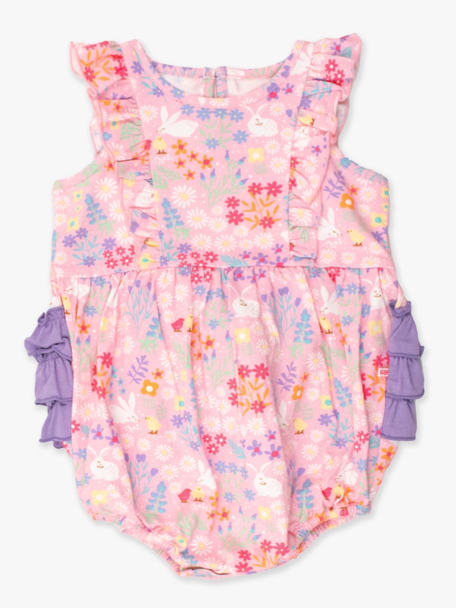 Bunny and Friends Tank Waterfall Knit Romper