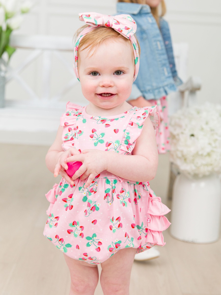 Sweet As Strawberries Tank Waterfall Knit Romper