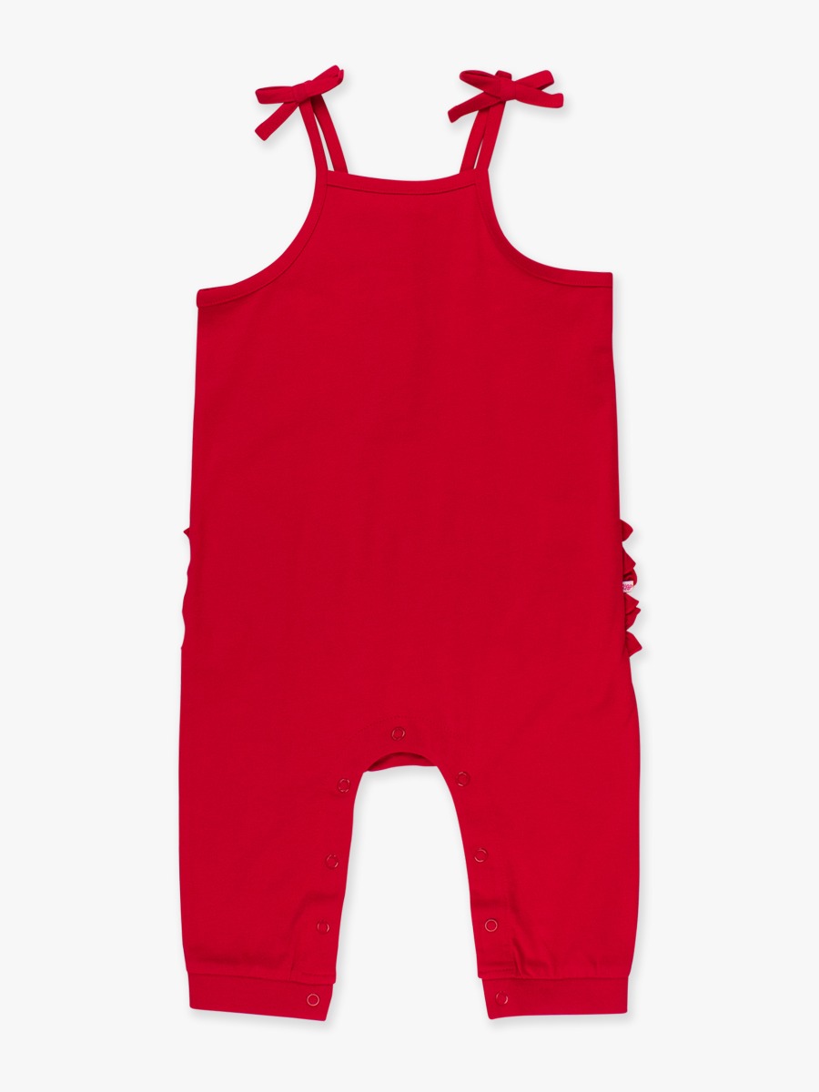 Red Tie Full Length Romper