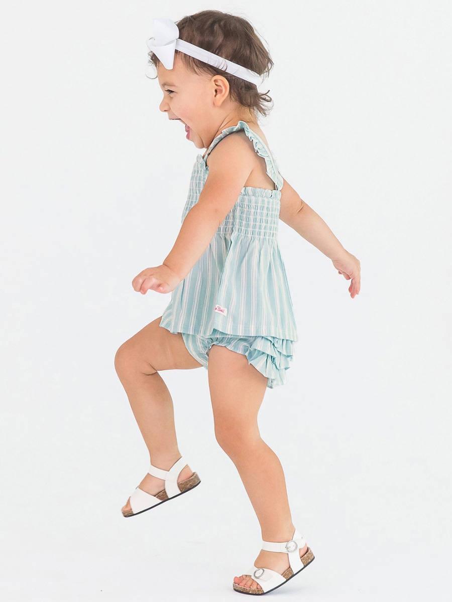 Retro Stripe Wave RuffleButt Bloomer