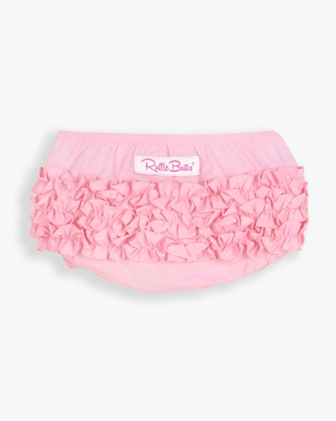 Baby Pink Woven RuffleButt Bloomer