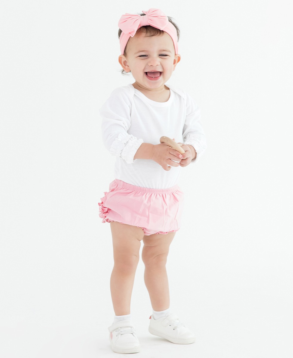 Pink Knit RuffleButt Bloomer