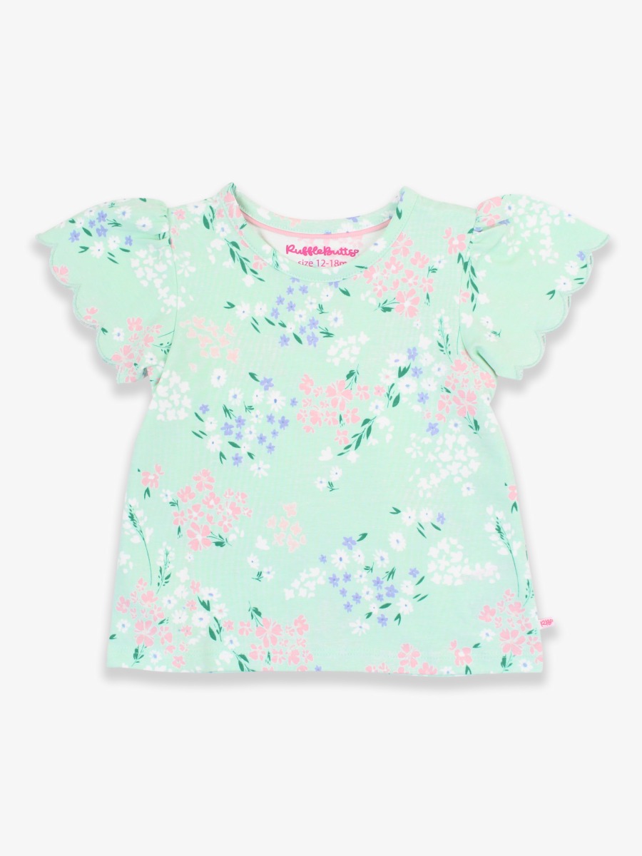 Mint Meadow Short Sleeve Scallop Tee