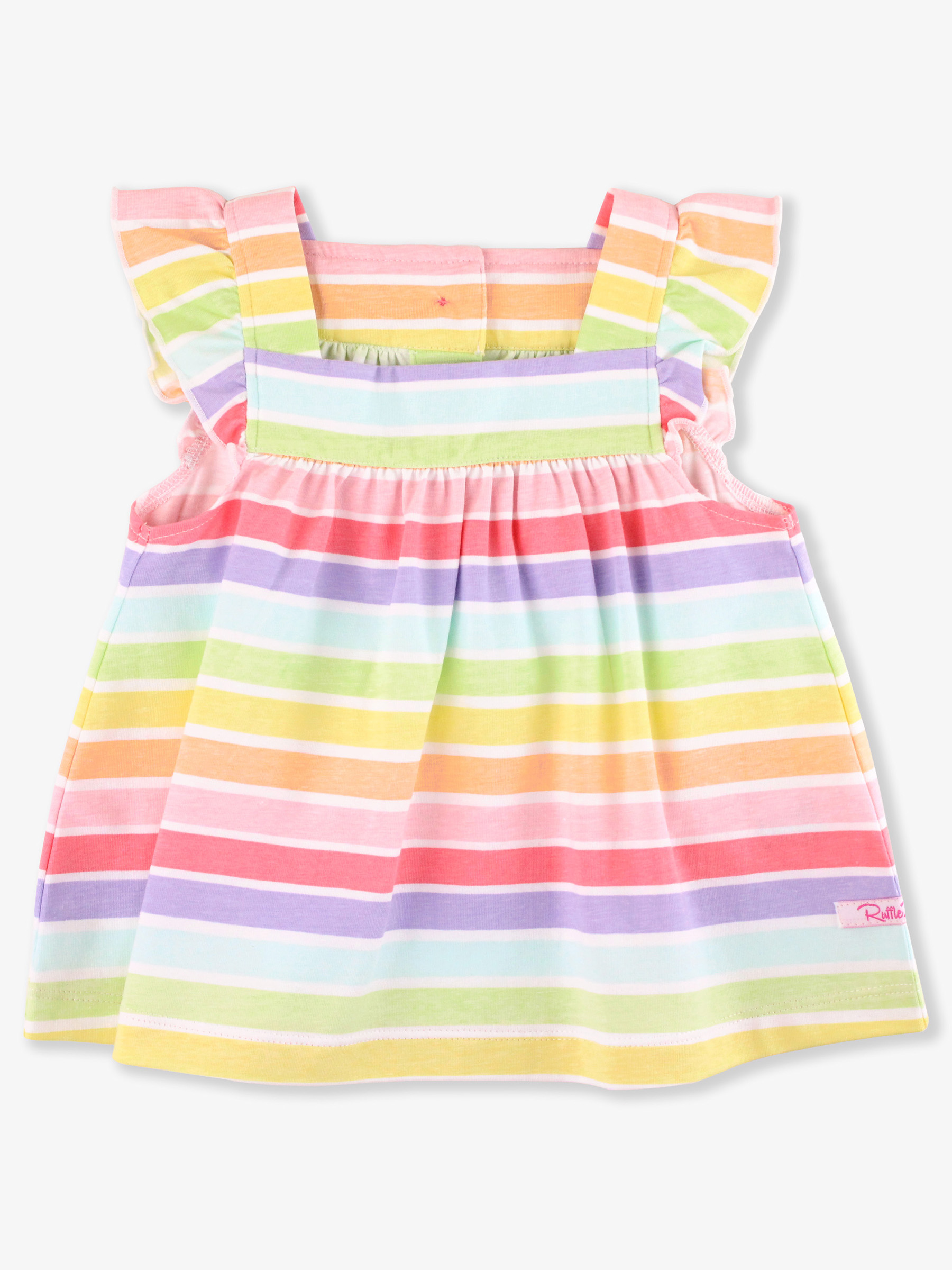 Rainbow Parade Square Neck Flutter Tank Knit