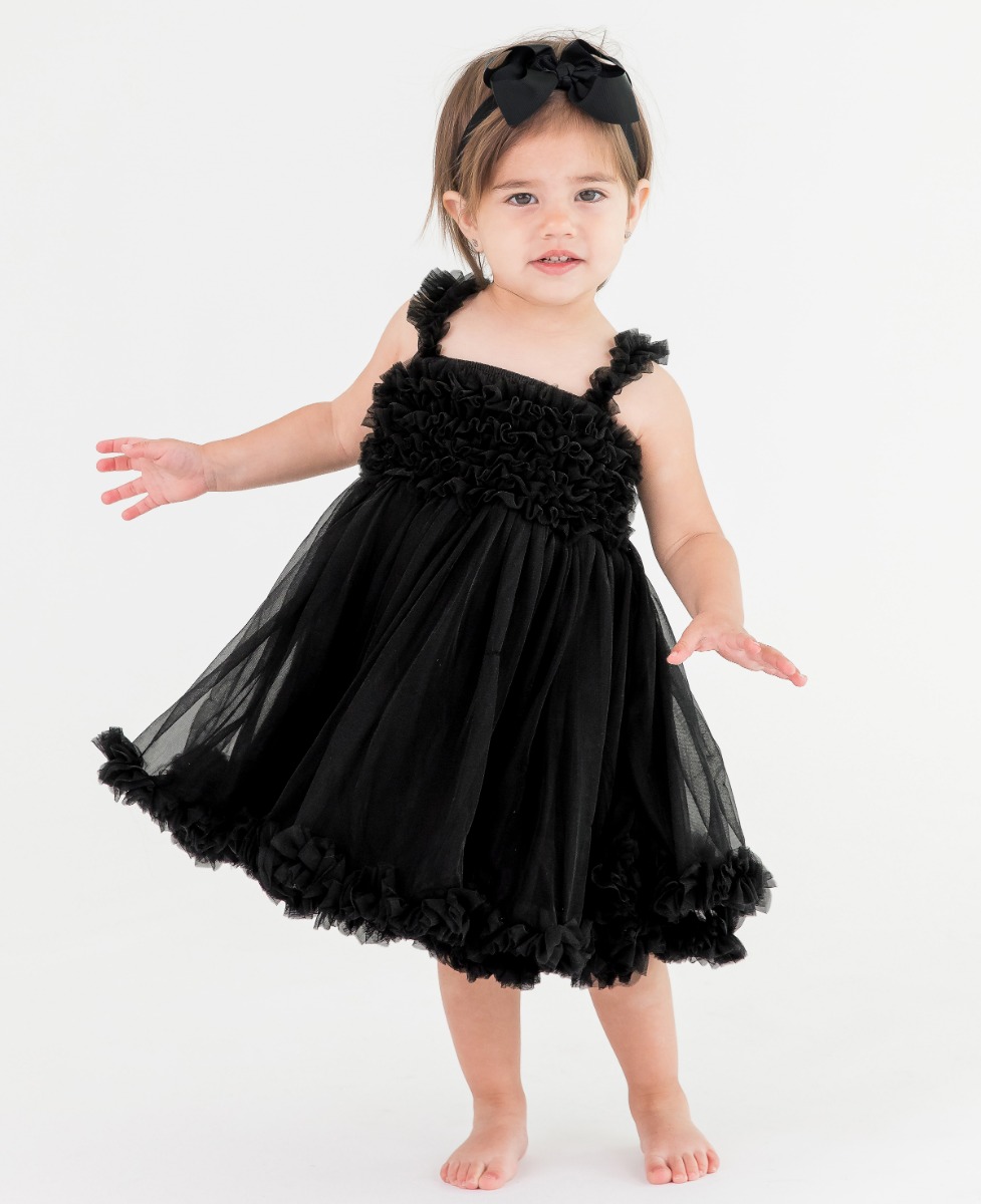 Black Tulle Sleeveless Princess Petti Dress
