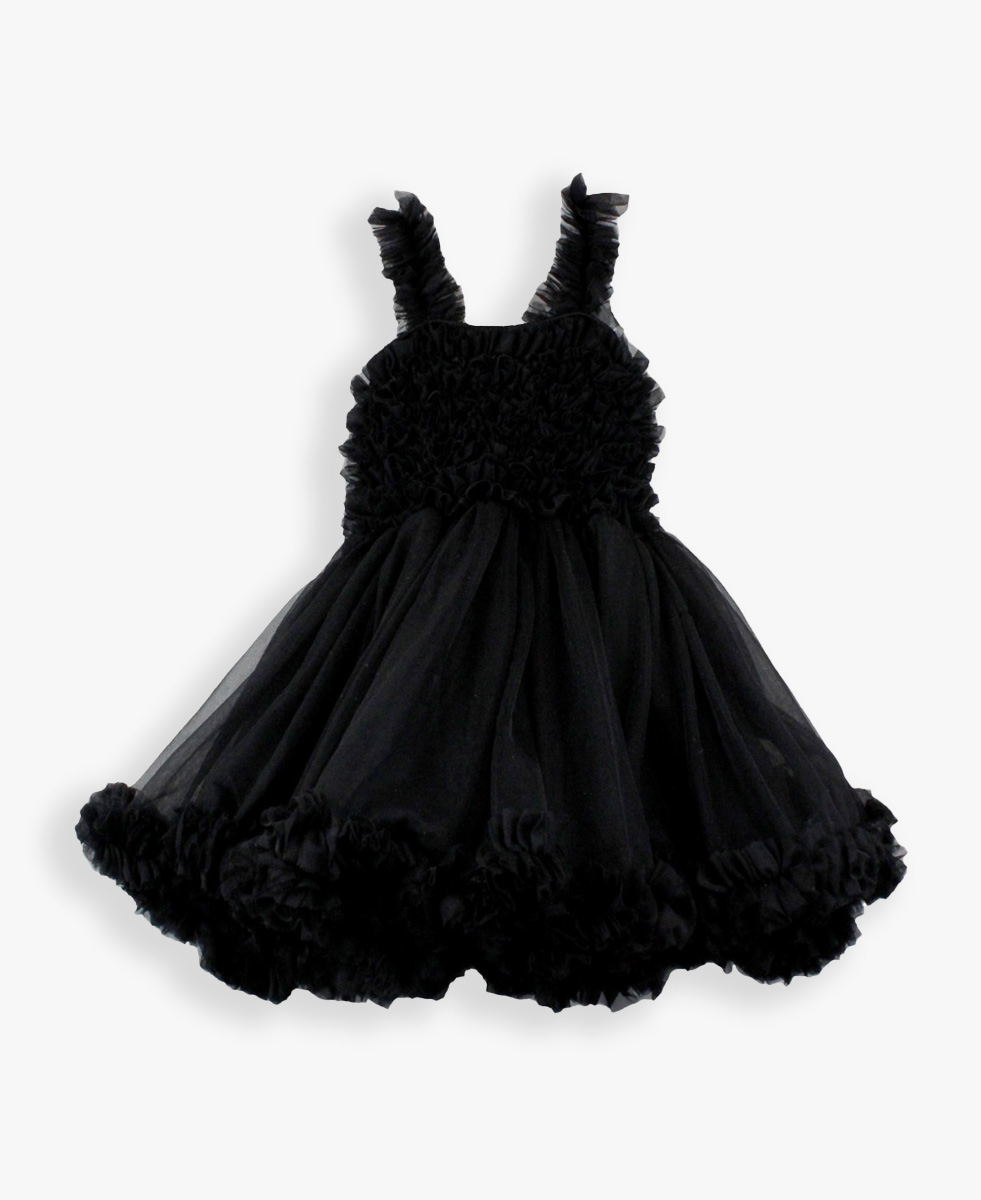 Black Tulle Sleeveless Princess Petti Dress