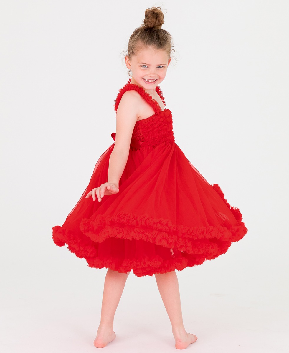 Bright Red Princess Petti Dress