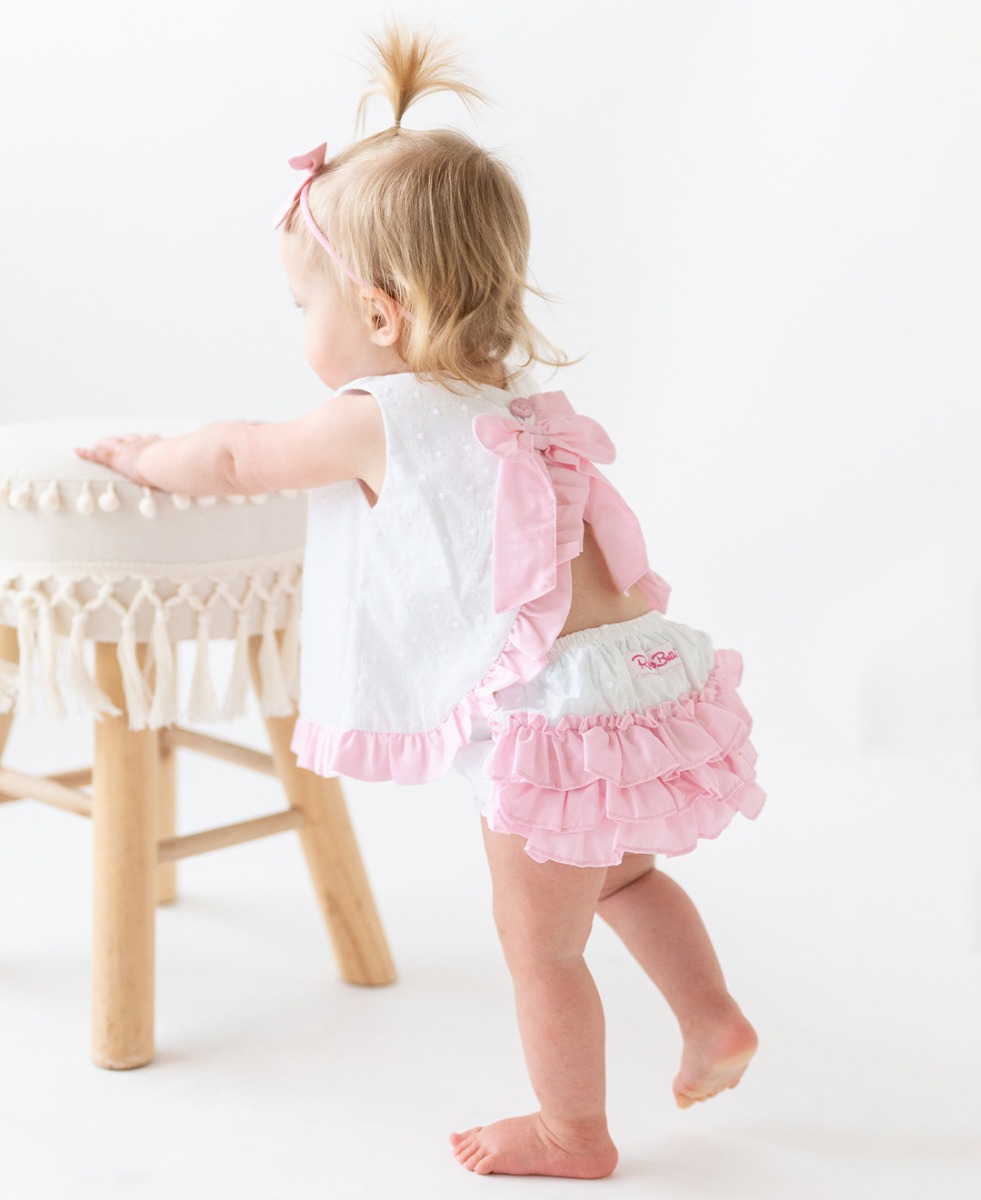 PS of Sweden Bandagen Ruffle Pink 4-er Set | Horse Shop