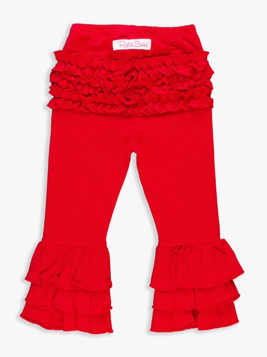Baby Red Ruffle Flare Pants