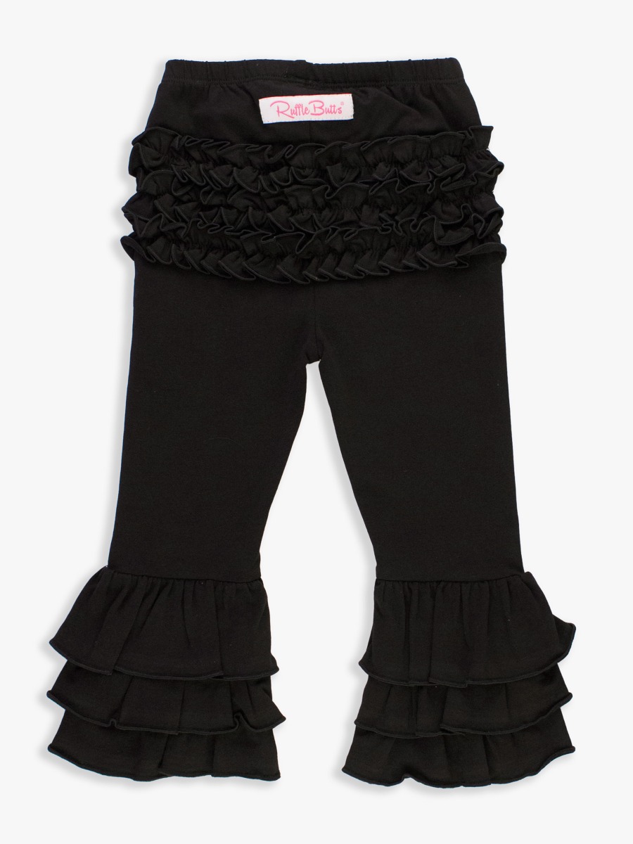 Black Ruffle Pants - RuffleButts.com